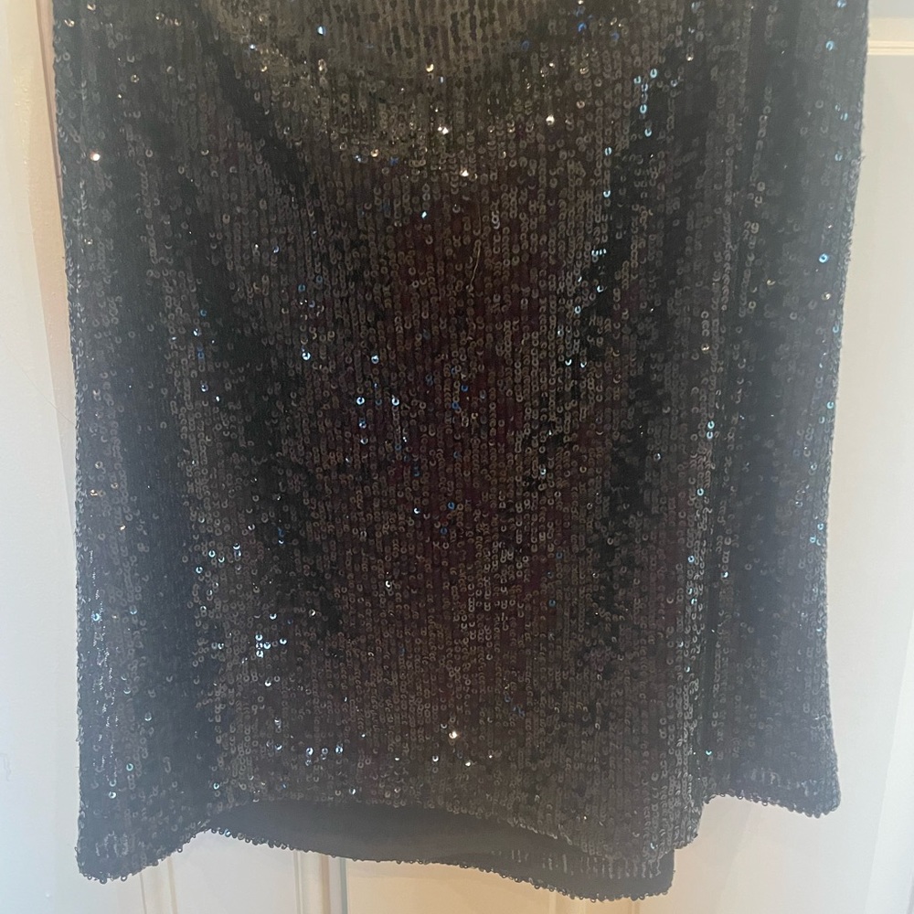 Banana Republic black sequin mini skirt